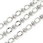 304 цепи овальные из нержавеющей стали, без никеля , пайки, с катушкой
