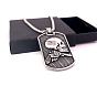 Ожерелья из нержавеющей стали с подвеской в виде черепа пистолета для мужчин