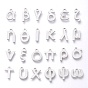 Ionenbeschichtung (IP) 304 Edelstahlanhänger, matte Stil, griechisches Alphabet, Edelstahl Farbe