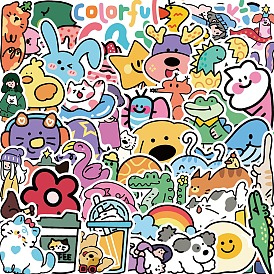 Colorful and Cute Cartoon Stickers, for Mobile Phone/Notebook/Laptop/ Luggage/Cup/Decoration, 50Pcs Self Adhesive Stickers