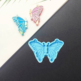 Butterfly Wing DIY Pendant Silicone Molds, Resin Casting Molds, for UV Resin & Epoxy Resin Jewelry Making