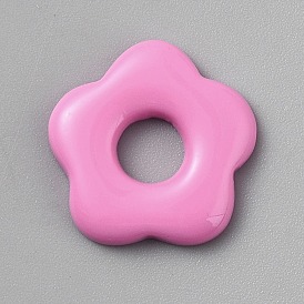 Непрозрачные акриловые бусины, цветок