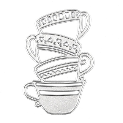 Cup Carbon Steel Cutting Dies Stencils, for DIY Scrapbooking/Photo Album, Decorative Embossing DIY Paper Card