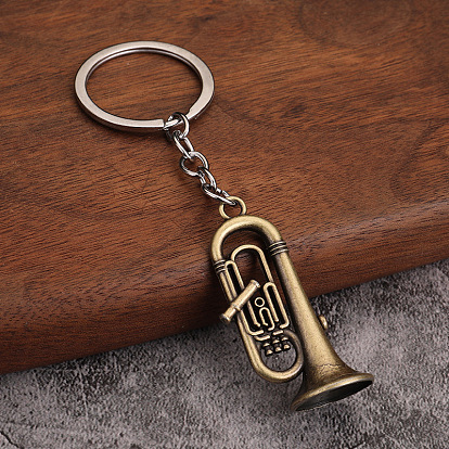 Alloy Keychain, Music Gift Pendant, Musical Instruments