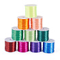 10 рулоны 10 цвета плоская эластичная кристаллическая нить, бисероплетение, для изготовления эластичного браслета