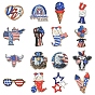 16Pcs 16 Styles Spray Painted Wood Big Pendants