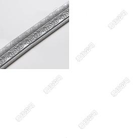 2piezas de espuma 3d borde de papel tapiz autoadhesivo impermeable, Pegatinas de rodapié de líneas de flores, adornos de pared para sala de estar, hogar, oficina, hotel, decoración diy