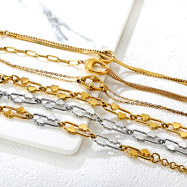 304 Stainless Steel Chain Bracelets for Women