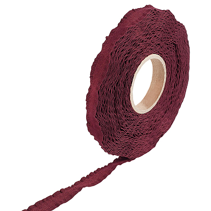 1rouleau de ruban polyester, ruban tissé brodé, pour accessoires de vêtement