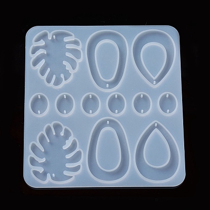 DIY Pendant Earring Silicone Molds, Resin Casting Molds, For DIY UV Resin, Epoxy Resin Jewelry Making, Mixed Shape