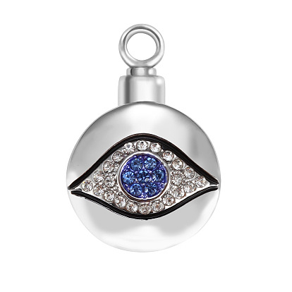 Urn Perfume Bottle Series Big Eyes Perfume Box Diamond Necklace Pendant 21.5x31mm