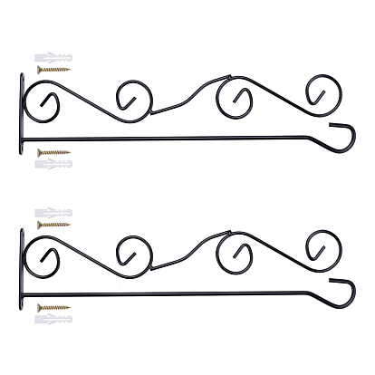Globleland Iron Flag Wall Hanger, Flagpole Garden Flag Holder, for Outdoors Courtyard