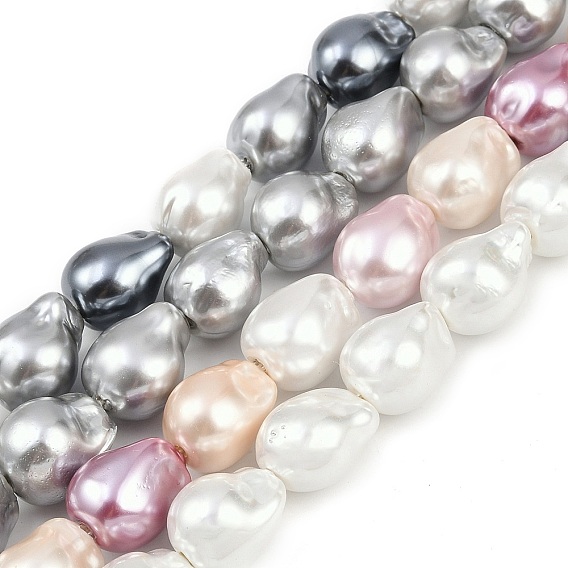 Гальванические стеклянные бусины, имитации жемчуга, самородки