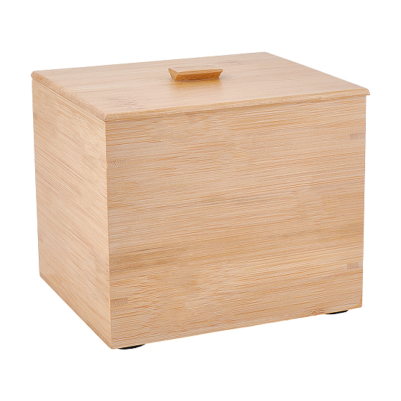 Boîte de rangement en bambou, rectangle