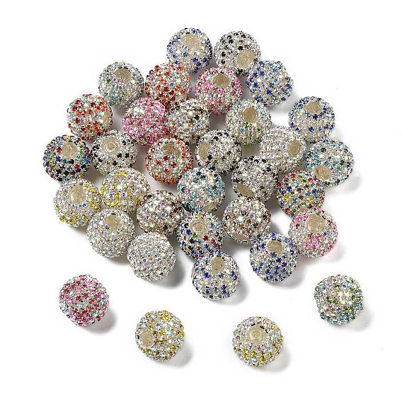 Сверкающие стеклянные стразы круглые бусины, с акрилом внутри, для изготовления бисерных ручек для изготовления бижутерии и брелоков