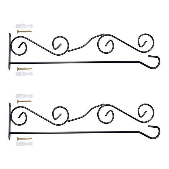 Globleland Iron Flag Wall Hanger, Flagpole Garden Flag Holder, for Outdoors Courtyard