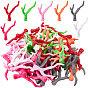 70Pcs 7 Colors Opaque Acrylic Imitation Coral Beads Strands, Nuggets