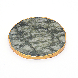 Marble Drink Coasters, Flat Round