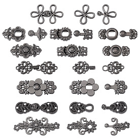 16 пары 8 стильные литые регулируемые булавки для джинсов, подтяжка талии, швейные застежки для аксессуаров к одежде