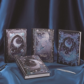 Moon Pattern Paper Magic Notebooks, Travel Journals, Witchcraft Supplies