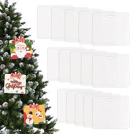 Прозрачные акриловые большие подвески, заготовки прямоугольные прелести