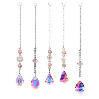 Кварцевая люстра подвесной ловец солнца, слезинка/цветок, для окна автомобиля