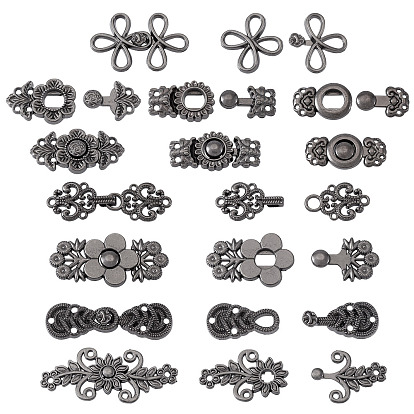 16 пары 8 стильные литые регулируемые булавки для джинсов, подтяжка талии, швейные застежки для аксессуаров к одежде