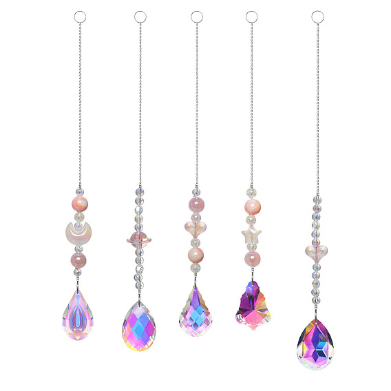 Кварцевая люстра подвесной ловец солнца, слезинка/цветок, для окна автомобиля