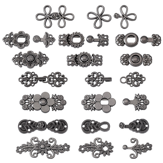 16 пары 8 стильные литые регулируемые булавки для джинсов, подтяжка талии, швейные застежки для аксессуаров к одежде