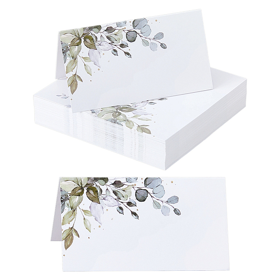 Прямоугольные бумажные карточки для рассадки на стол, для свадьбы, ресторан, украшения на день рождения, лист