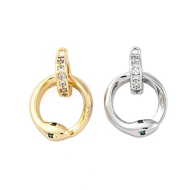 Латунные микро проложить кубического циркония подвески, без кадмия, без никеля и без свинца, змеиные чары