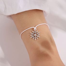 Snowflake Christmas Wish Necklace and Bracelet Set - European & American Style Jewelry