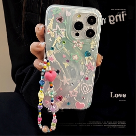 Silver Down Dopamine Stars TPU Plastic Mobile Phone Cover, Fit for iphone 13 Promax/13 Pro/13/14/14 Pro/14 Plus/14 Promax/15 Promax/15/15 Pro/15 Plus