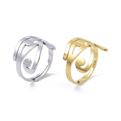 Глазок ra/re 201 регулируемые кольца на палец из нержавеющей стали