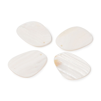 Natural Shell Pendant, Trapezoid