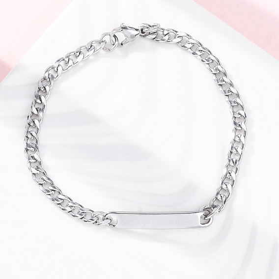 304 из нержавеющей стали ссылку цепи браслеты, с 201 фурнитурой из нержавеющей стали