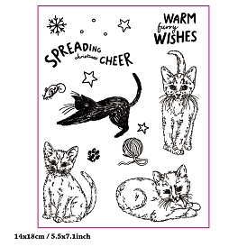 Прозрачные марки TPR, для diy scrapbooking, фотоальбом декоративный, изготовление карт, форма кошки