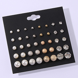 20 Pairs of Trendy European and American Style Earrings Set for Women by EA509 Li Meng Jewelry