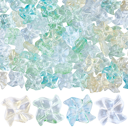 80 шт 4 цвета бусины лэмпворк ручной работы, бусины ветряной мельницы