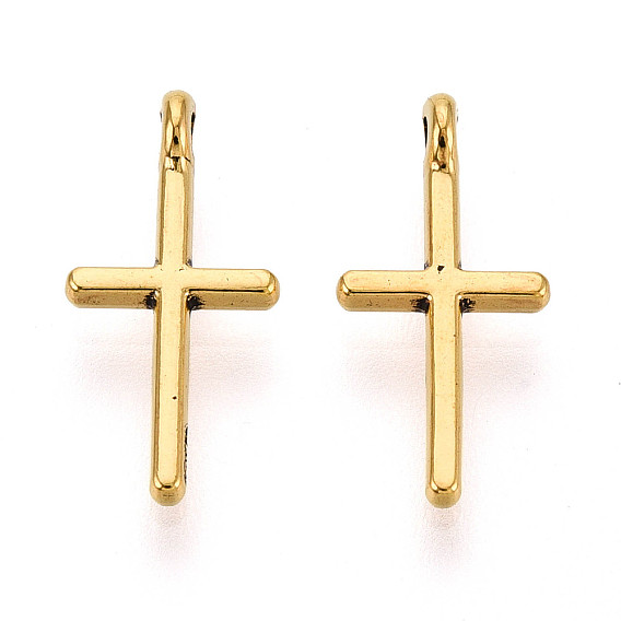 Подвески из сплава , без кадмия и без свинца, крестик