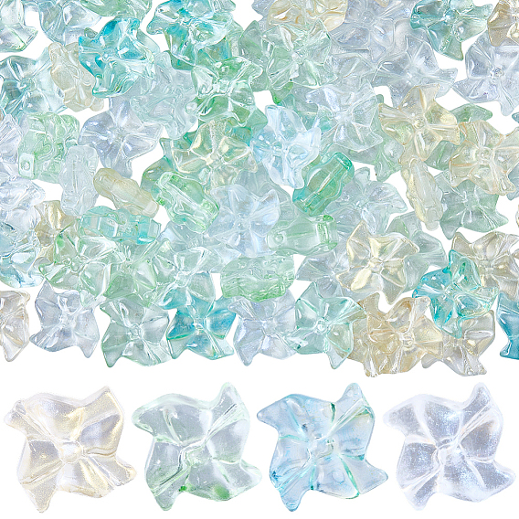 80 шт 4 цвета бусины лэмпворк ручной работы, бусины ветряной мельницы