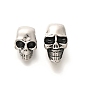 304 эмаль нержавеющей стали европейские шарики, бусины с большим отверстием, череп
