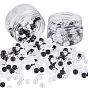 Transparent Acrylic European Beads, Large Hole Barrel Beads