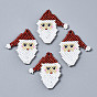 MIYUKI & TOHO Japanese Seed Beads, Handmade Pendants, Loom Pattern, Christmas Santa Claus