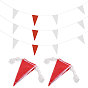 Polyester Triangle Flags Banners, for Party Birthday, Festival Celebration