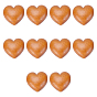 10 шт. бусины из сандалового дерева, сердце