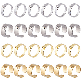 24 шт. 4 варианты 304 нержавеющая сталь и 316 хирургическая нержавеющая сталь для колец, кольцо петли