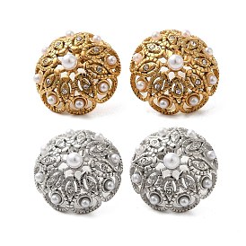 304 серьги-гвоздики из нержавеющей стали для женщин, с пластиковой жемчужины, полированный