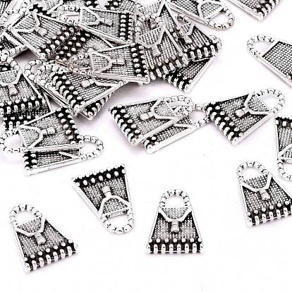 Tibetan Style Pendants, Lead Free and Cadmium Free, 16.5x12x2mm, Hole: 3mm