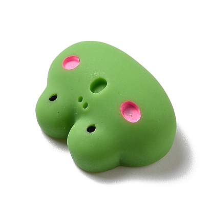 Opaque Resin Cabochons, Frog